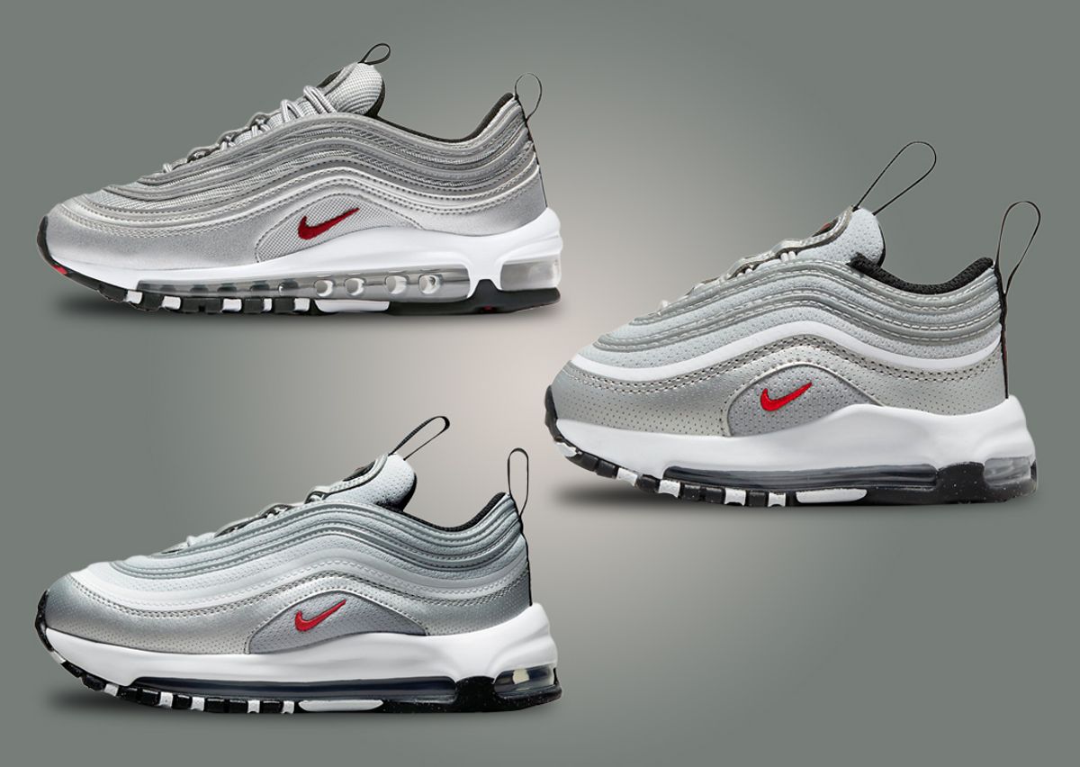 Nike air max 97 silver gs Clearance