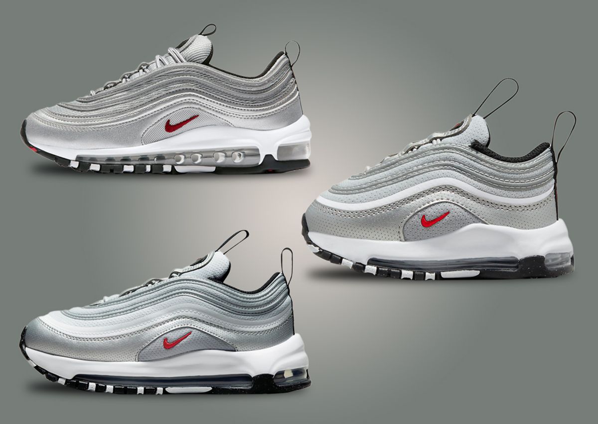 Full-Length Max Air Is Arriving On The Kids Nike Air Max 97 Silver