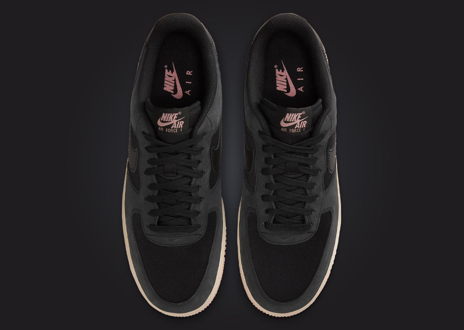 Nike Air Force 1 Low LX Black Red Stardust Top