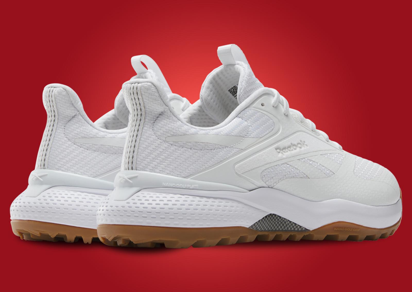 Reebok Nano Golf White Gum Heel Angle