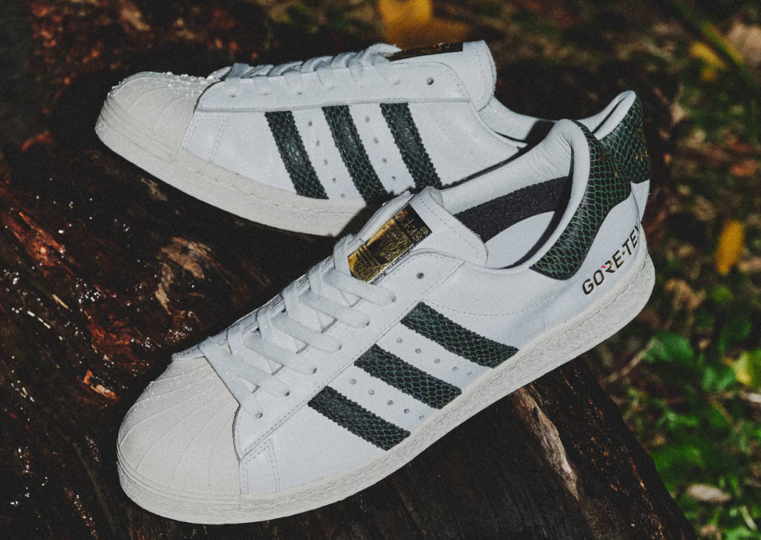 Snakeskin Superstars: atmos and adidas Reunite for Gore-Tex Shell