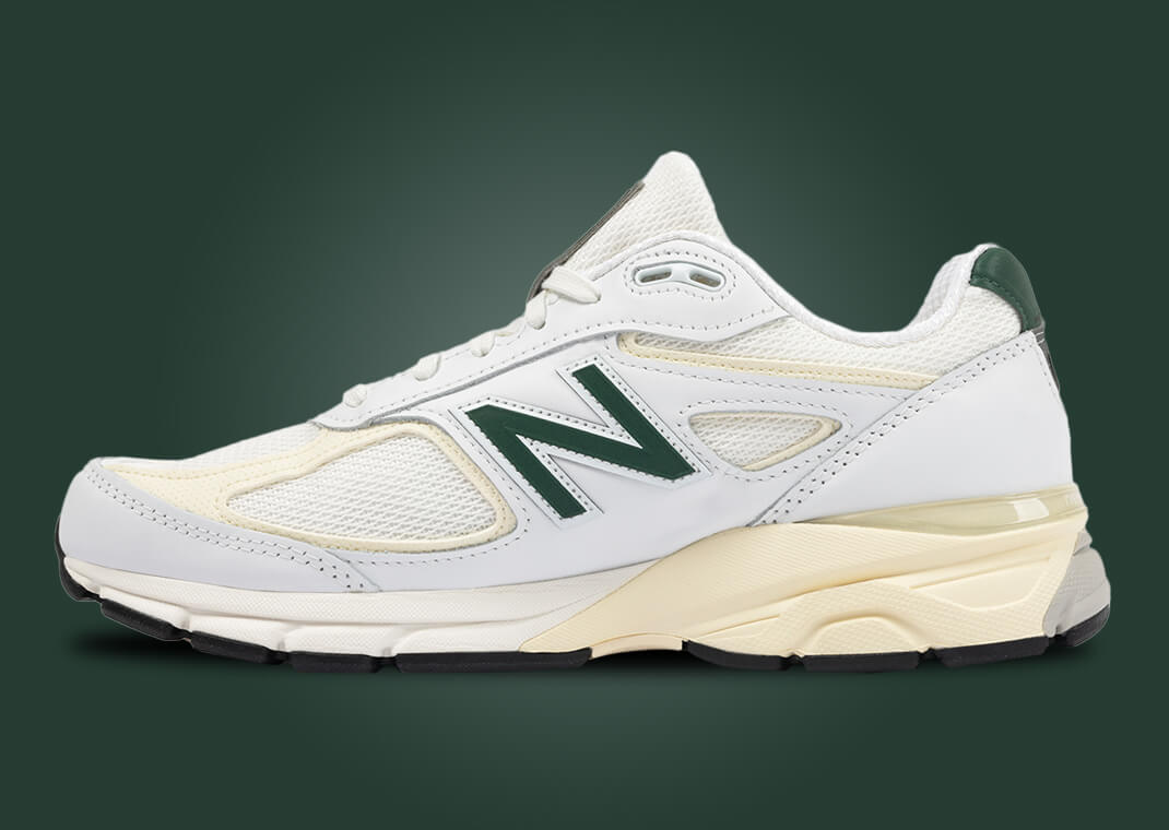 The New Balance 990v4 Made in USA White Green Releases September 7