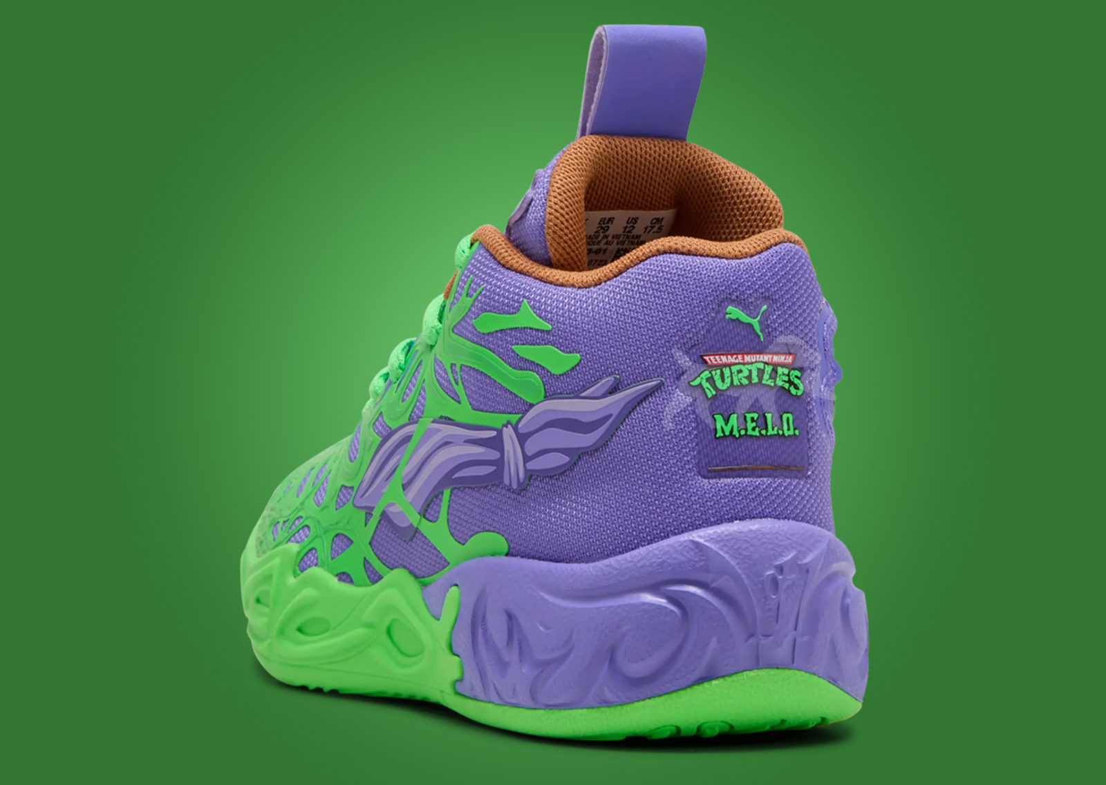 Teenage Mutant Ninja Turtles x Puma MB.04 Donatello & Raphael Heel Angle