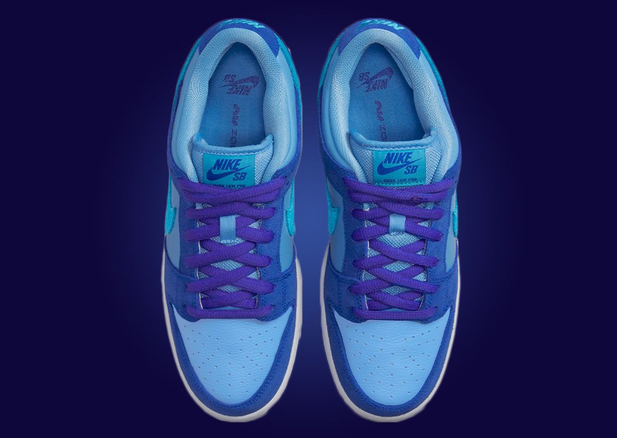Official Look At The Nike SB Dunk Low Blue Raspberry
