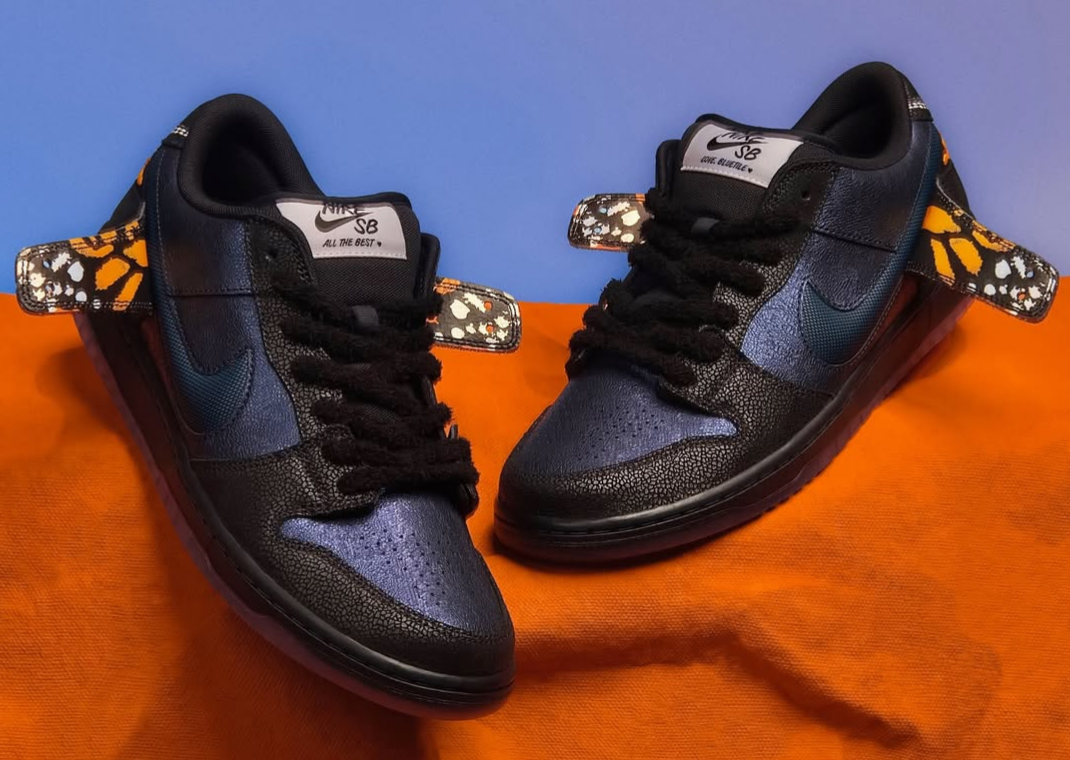 Bluetile Skateshop's SB Dunk Collab is a Monarch Butterfly Inspired by the  Resiliency of Immigrants