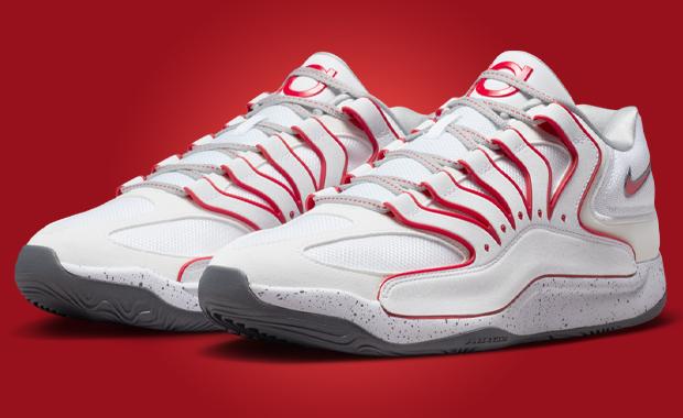Nike KD 18 White University Red