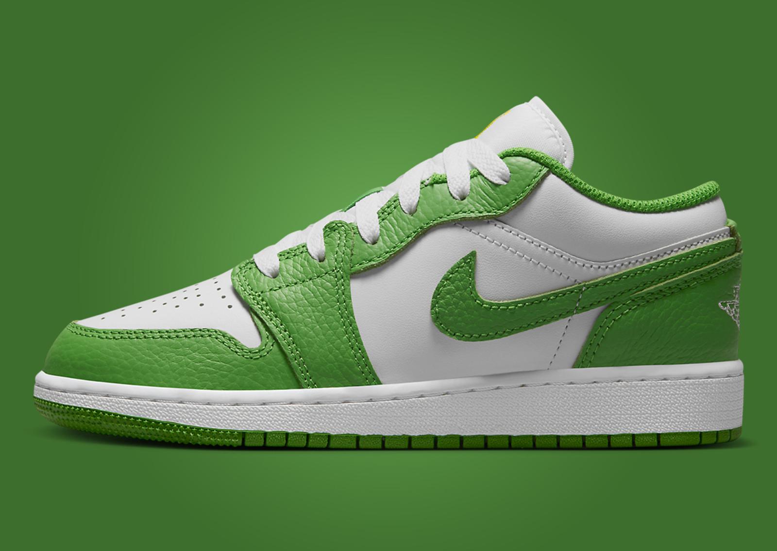 Air Jordan 1 Low Chlorophyll (GS) Lateral