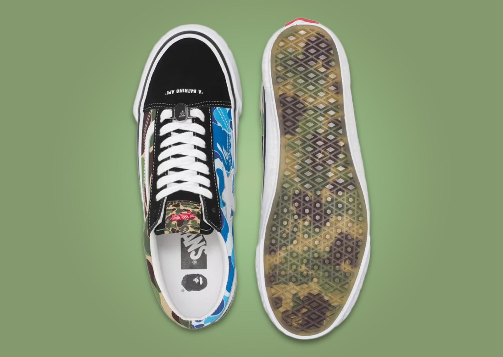 BAPE x Vans Old Skool Top and Outsole