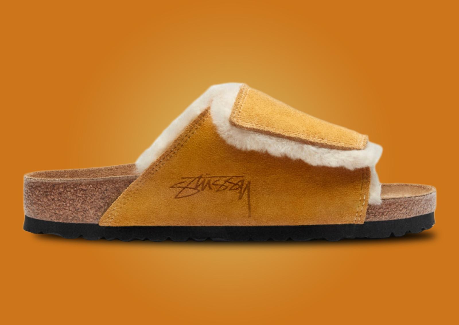 Stussy x Birkenstock Cozy Solana Sandal Caramel Lateral