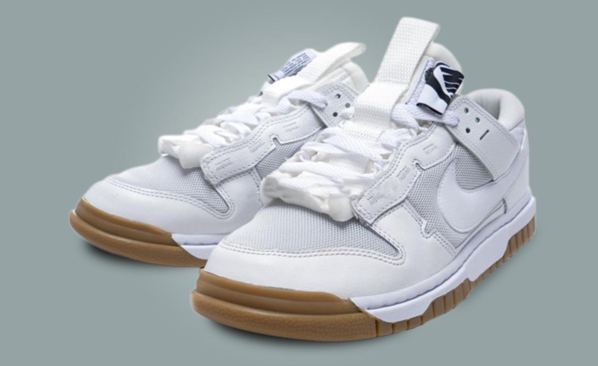 Nike's Dunk Low Remastered White Gum Is A Deconstructed Dream