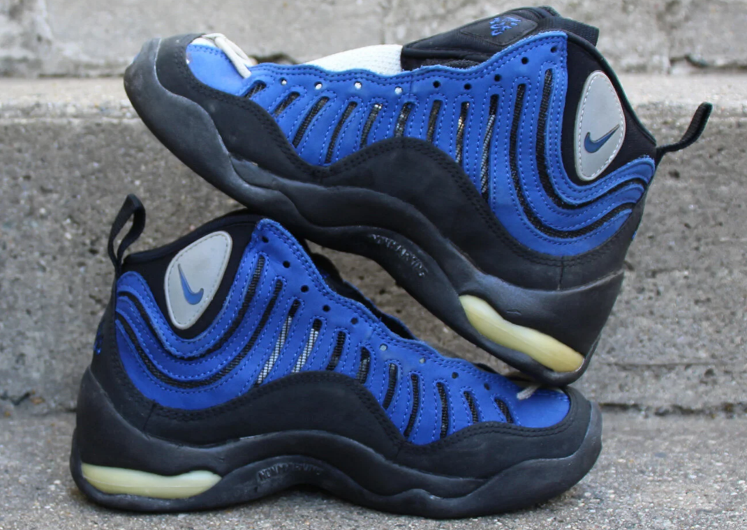 nike air bakin blue