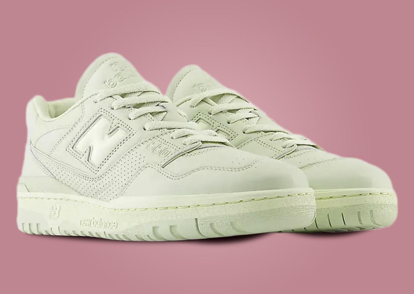 New Balance 550 Monochromatic Deep Lichen Green Angle