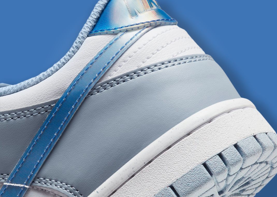 Illusion Inspired Details Hit The Nike Dunk Low Hologram Blue Whisper