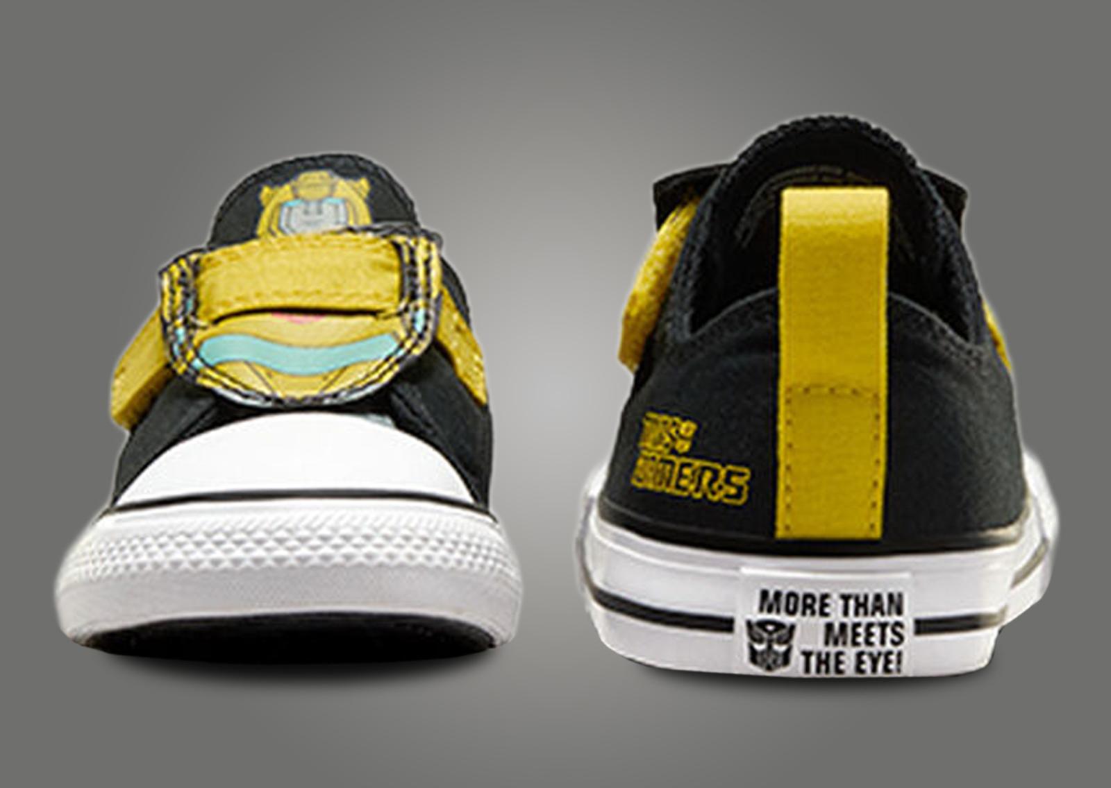 Transformers x Converse Chuck Taylor All-Star EasyOn Ox Bumblebee (TD) Front & Back