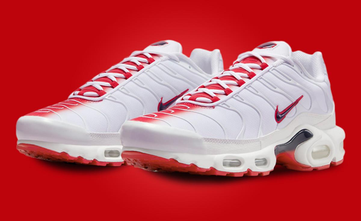 Nike's Air Max Plus Gets Patriotic With A White Red Navy Colorway