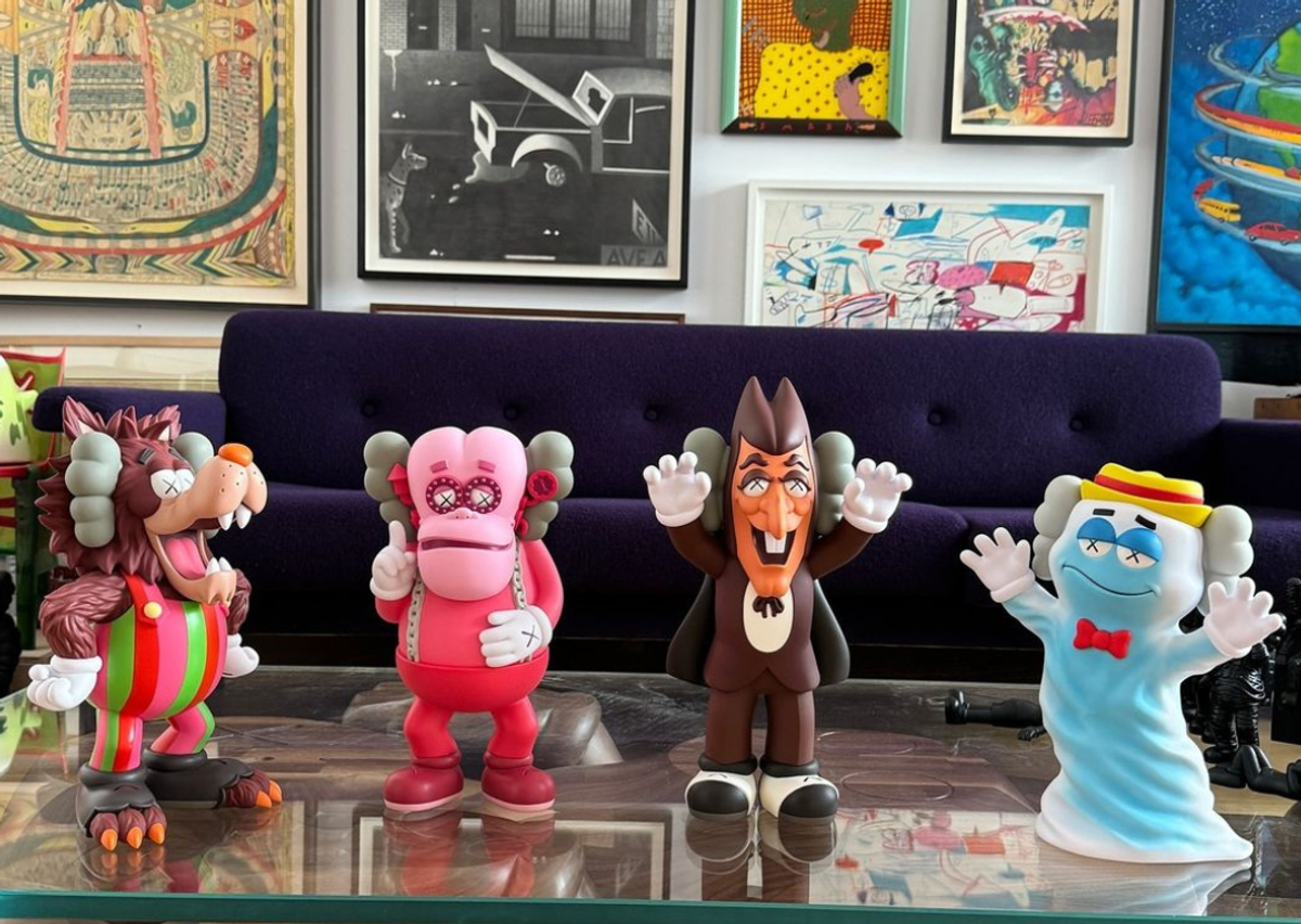 KAWS x General Mills Monsters Collection In KAWS Workshop