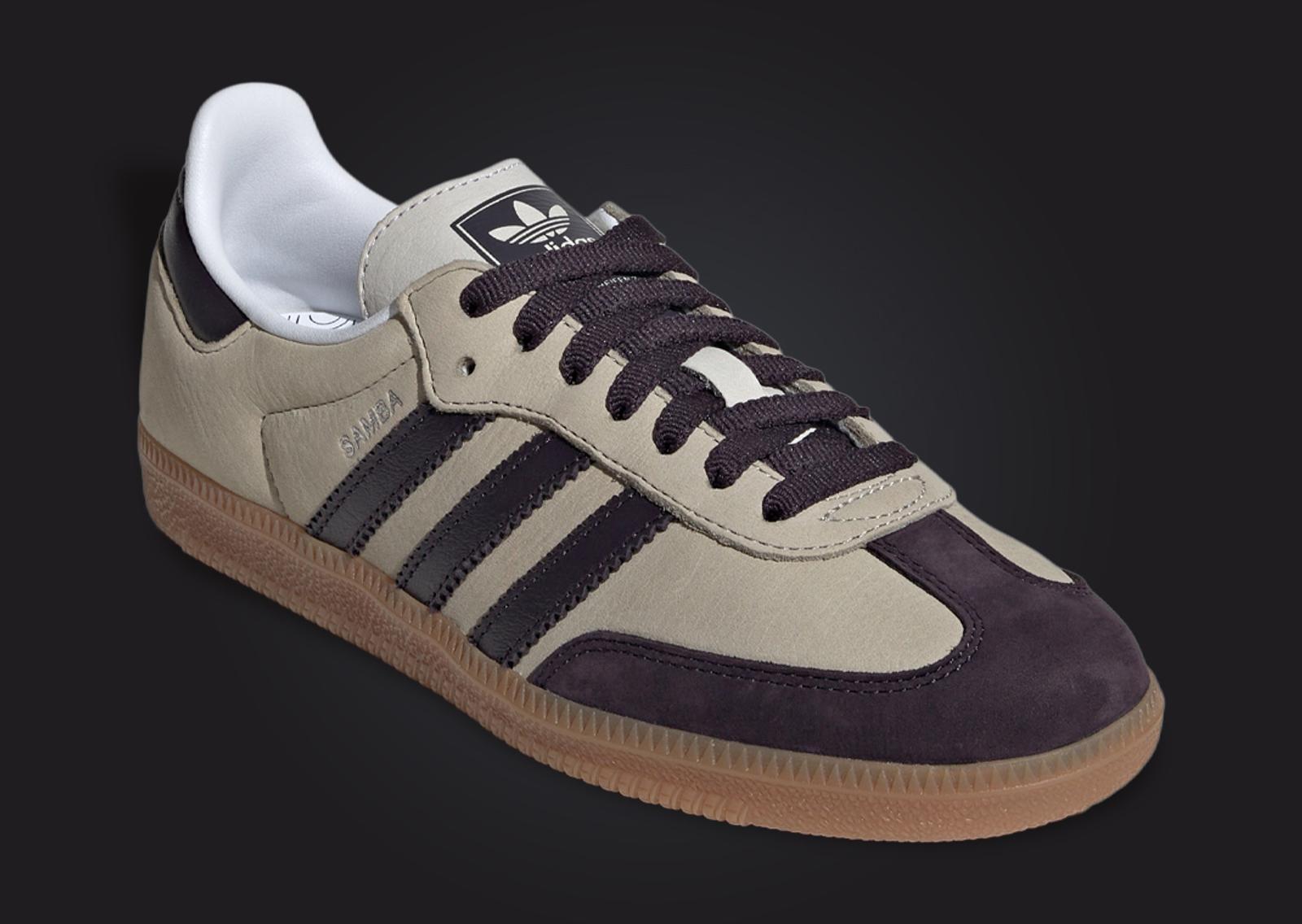 adidas Samba OG Putty Grey Black Angle