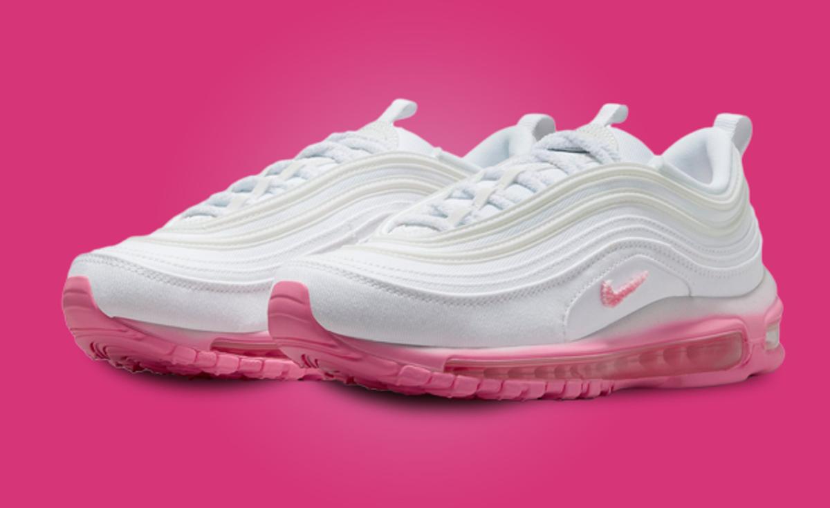 The Nike Air Max 97 Canvas Gets A Pop Of Pink Blast