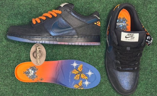 Bluetile Skateshop x Nike SB Dunk Low Monarch Sample