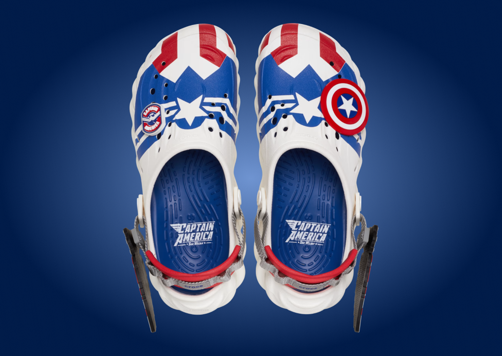 Marvel x Crocs Echo Clog Captain America Sam Wilson Top