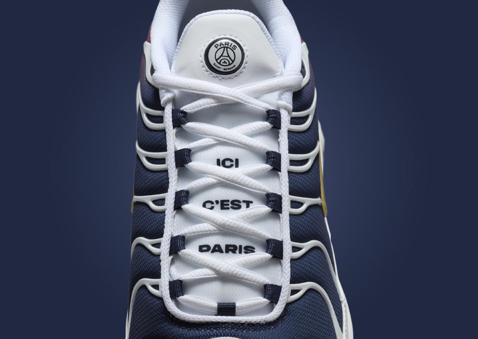 Paris Saint-Germain x Nike Air Max Plus Tongue Detail