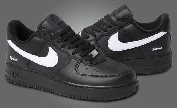 Supreme x Nike Air Force 1 Low Black White