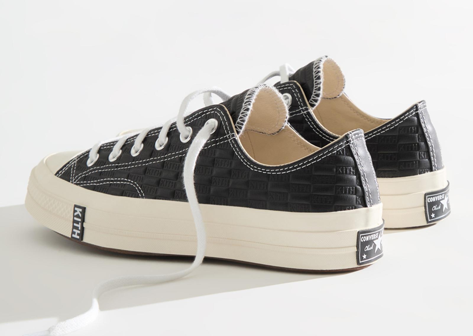 Kith Classics x Converse Chuck Taylor All Star 70 Ox Black Heel Angle