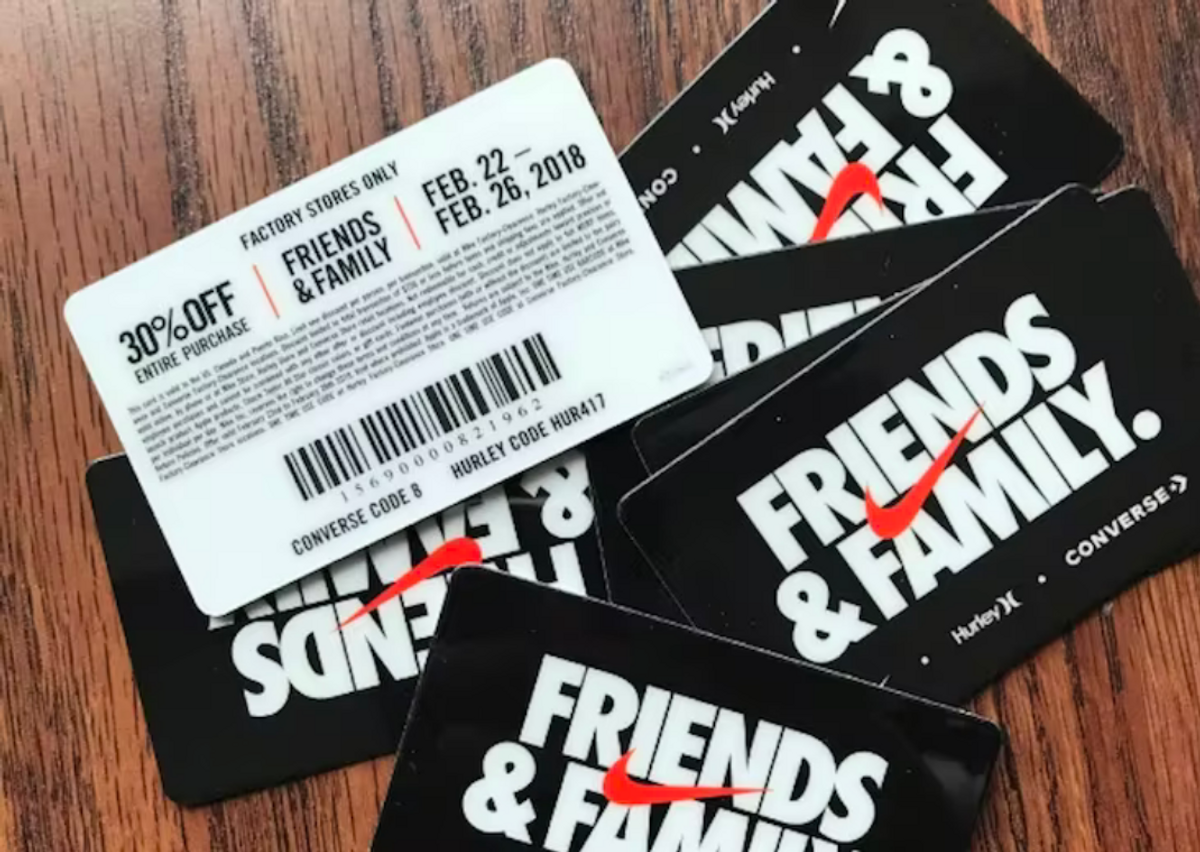 Nike factory friends and family 2019 Outlet