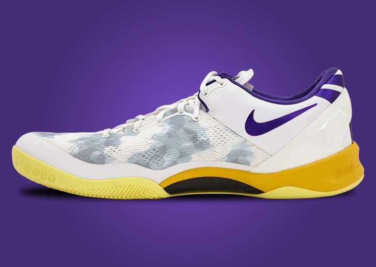 Nike Kobe 8 Lakers Home PE Game Worn Medial