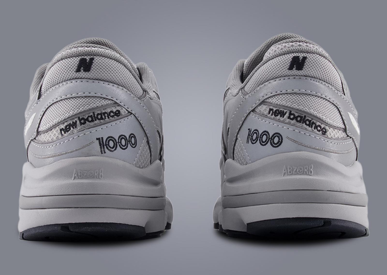 New Balance 1000 Grey Heel