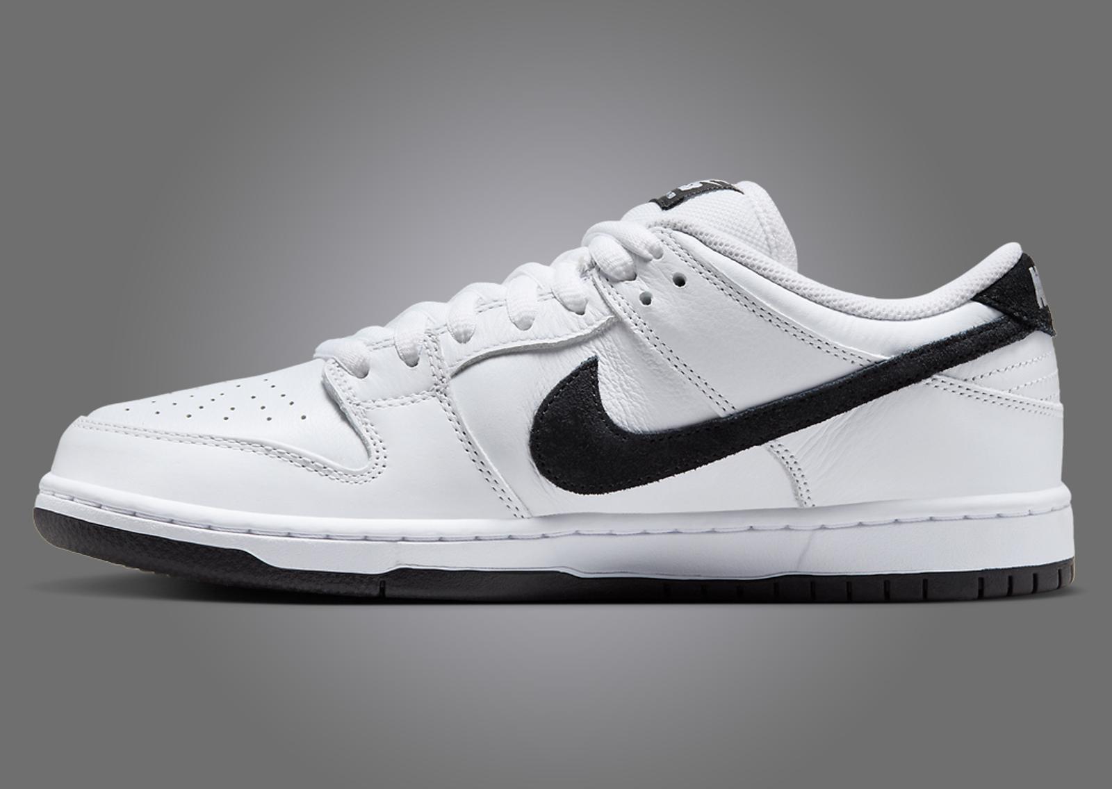 Nike SB Dunk Low White Black Medial