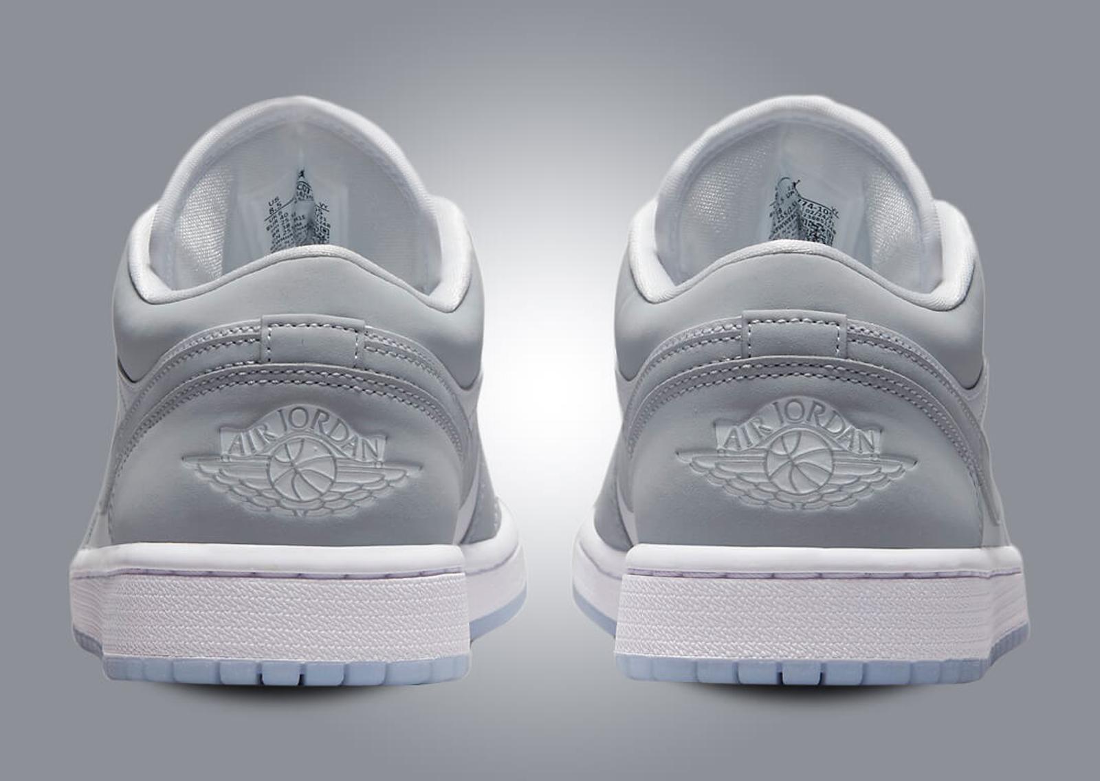 Air Jordan 1 Low White Wolf Grey (W) Back