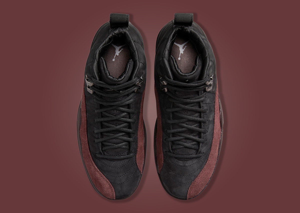 The A Ma Maniere x Air Jordan 12 Retro Black Burgundy Crush Releases  February 2023 - Sneaker News