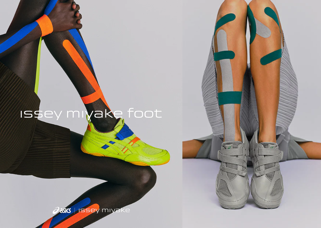 Issey Miyake's First Asics Collab is Inspired by KT Tape and the