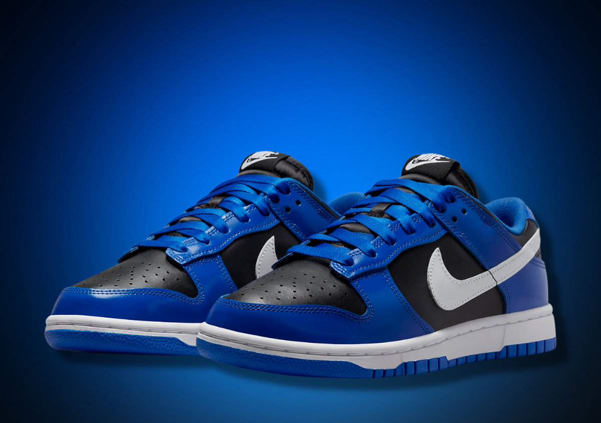Black and top royal blue nikes