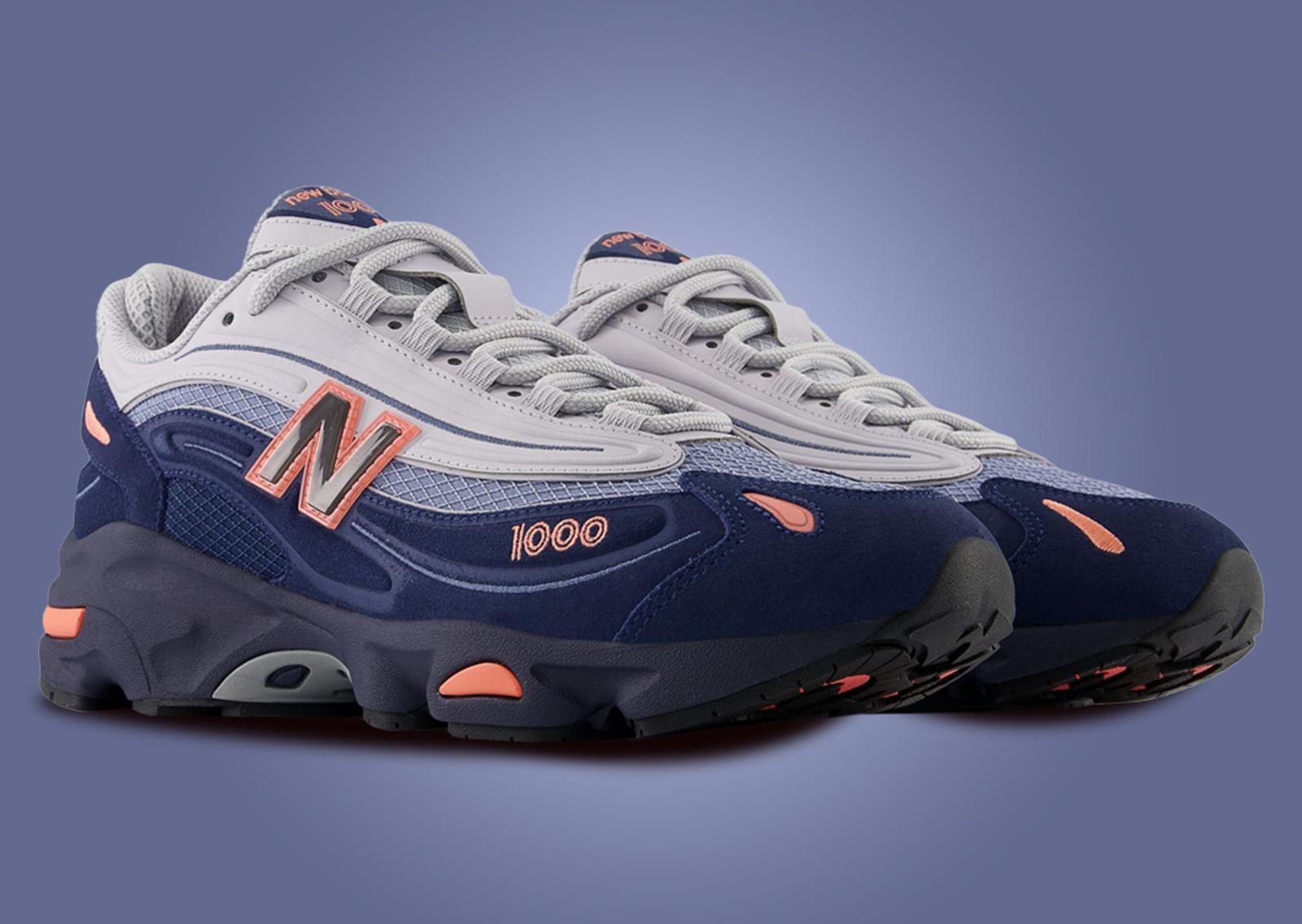 New Balance 1000 Navy Angle