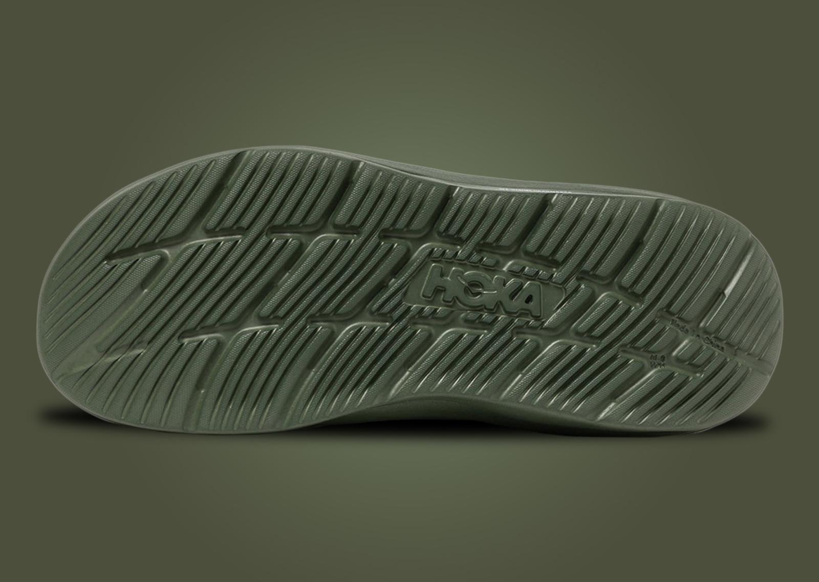 WTAPS x Hoka Ora Luxe Olive Drab Outsole