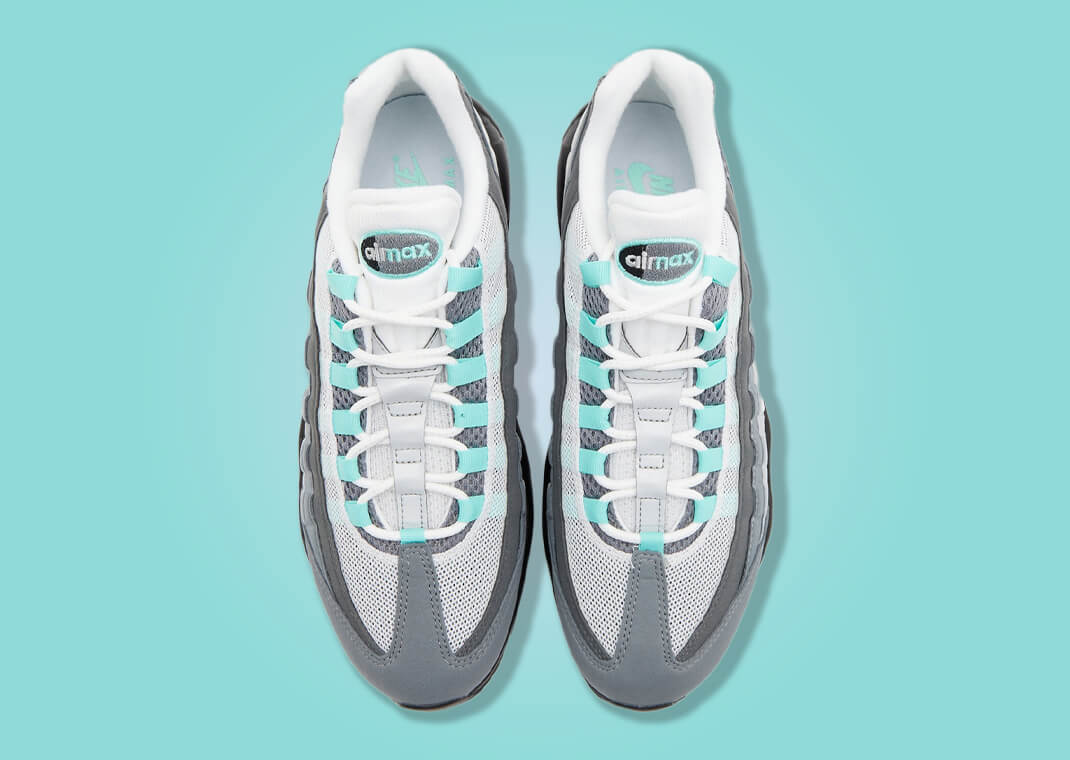 Hyper Turquoise Highlights This Grey Shaded Nike Air Max 95