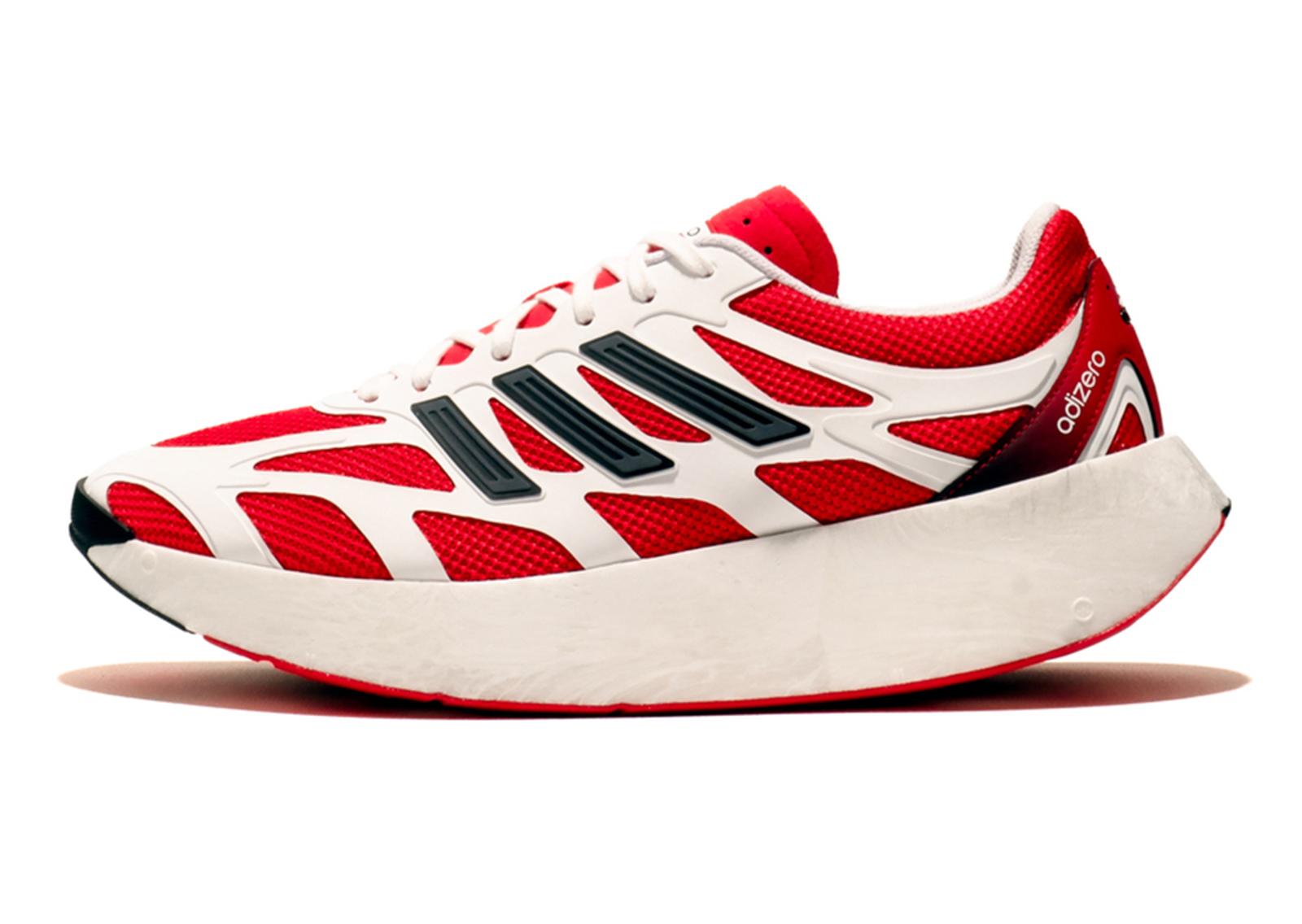 adidas Adizero Aruku White Pure Ruby Lateral