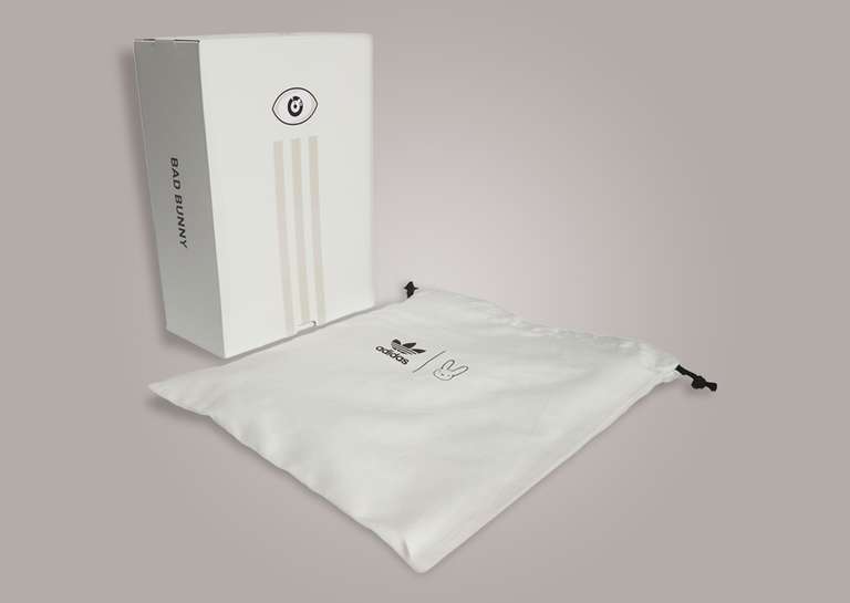 Bad Bunny x adidas Response CL Wonder White Packaging