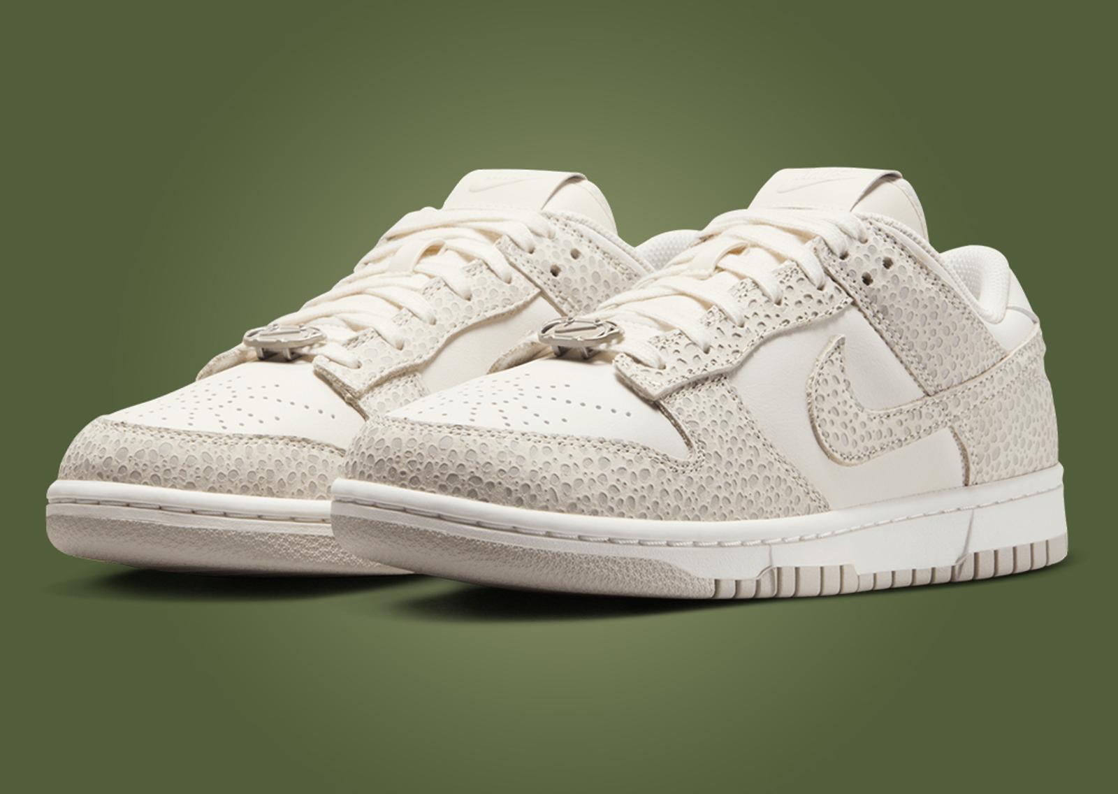 Nike Dunk Low Safari Print Phantom (W) Angle