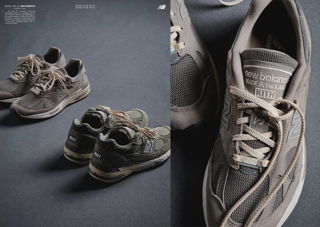 Kith's Spring 101 Collection Features Two New Balance Made in UK 991s