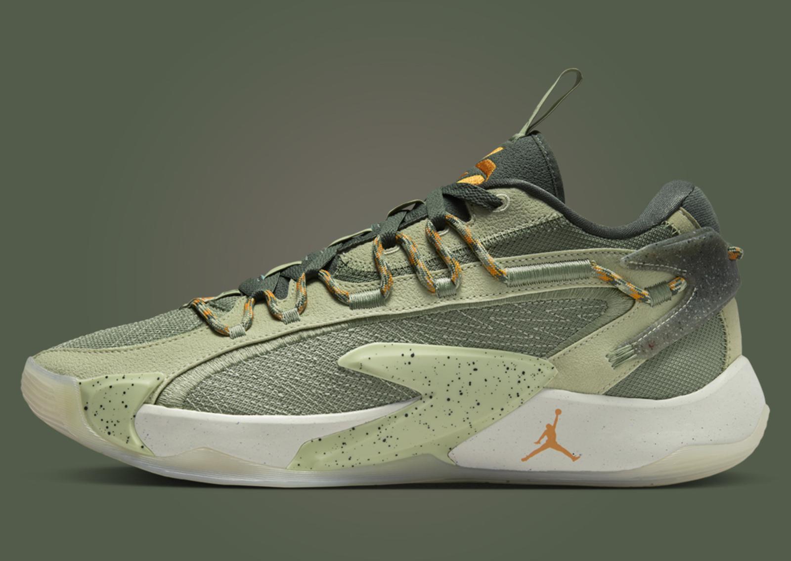 Jordan Luka 2 Olive Aura Lateral Left