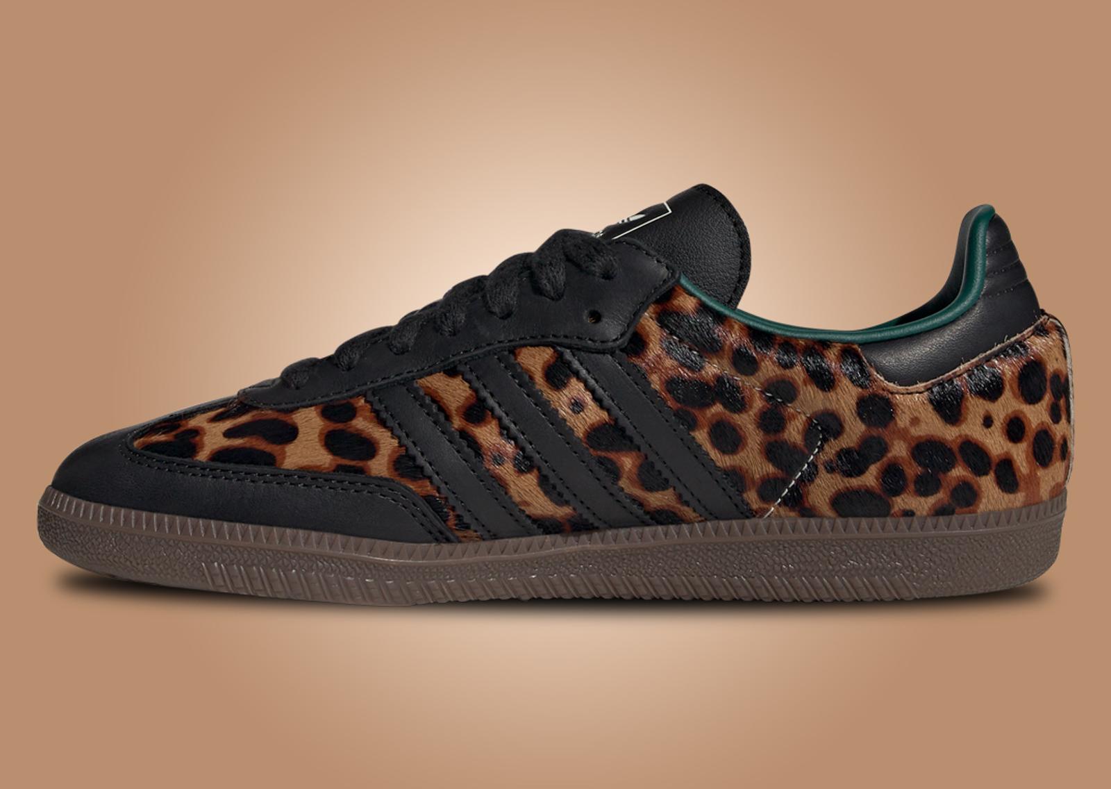 adidas Samba OG Leopard Collegiate Green (W) Medial