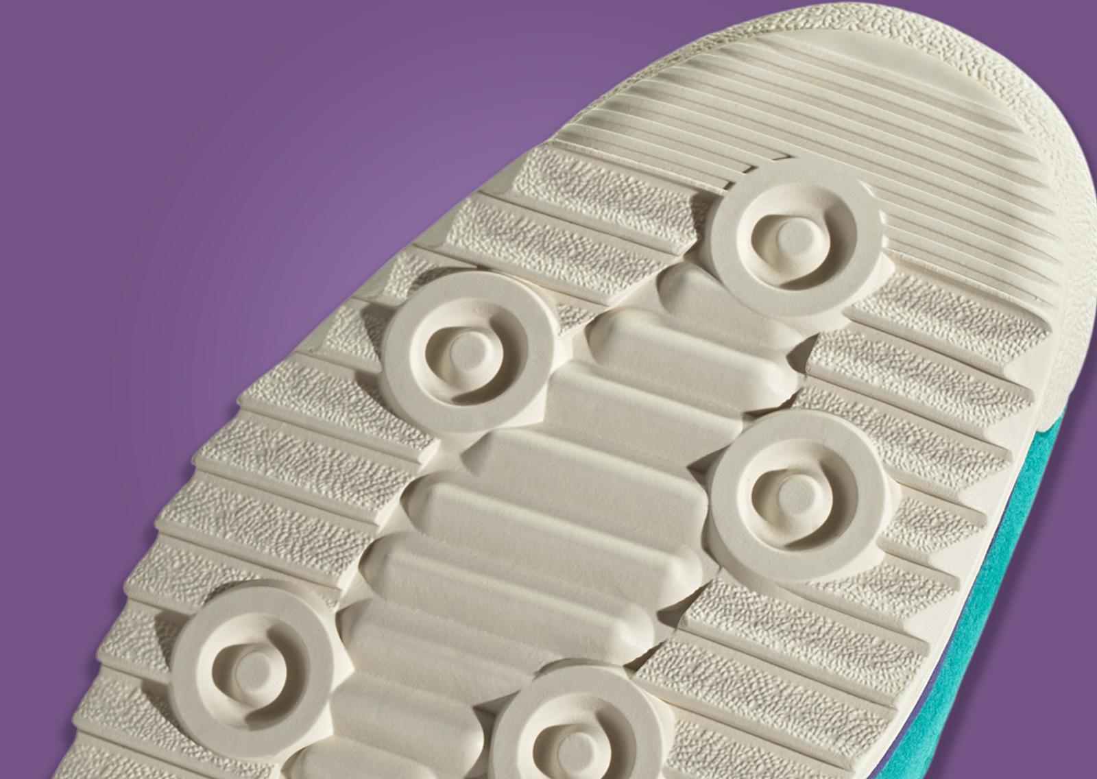 Sporty & Rich x adidas SL72 Teal Purple Outsole