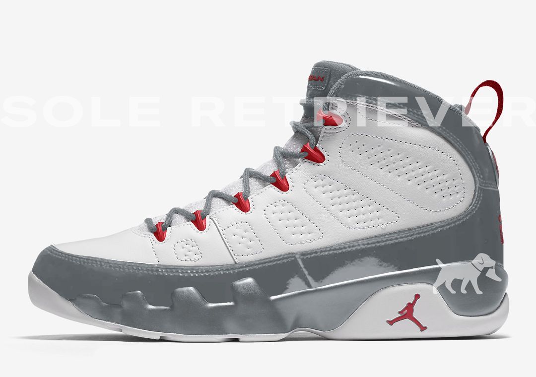 Grey cheap 9s jordans