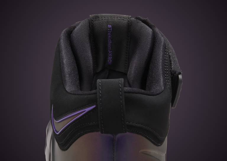 Nike Zoom LeBron 4 Eggplant Heel Detail