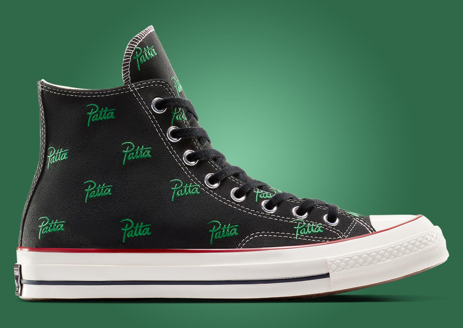 Patta x Converse Chuck Taylor 70 Black Jolly Green Lateral