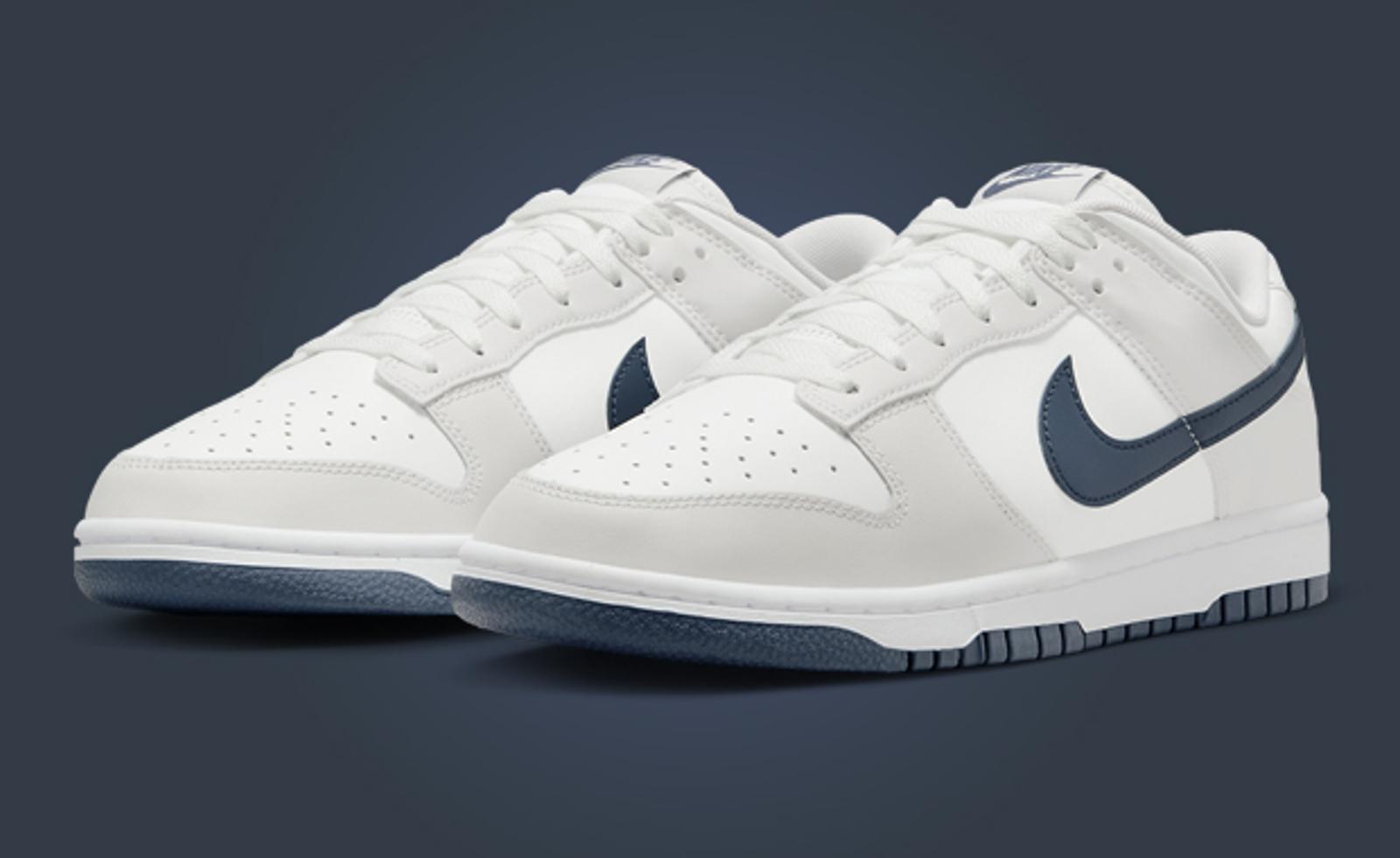 The Nike Dunk Low Summit White Midnight Navy Releases June 2024