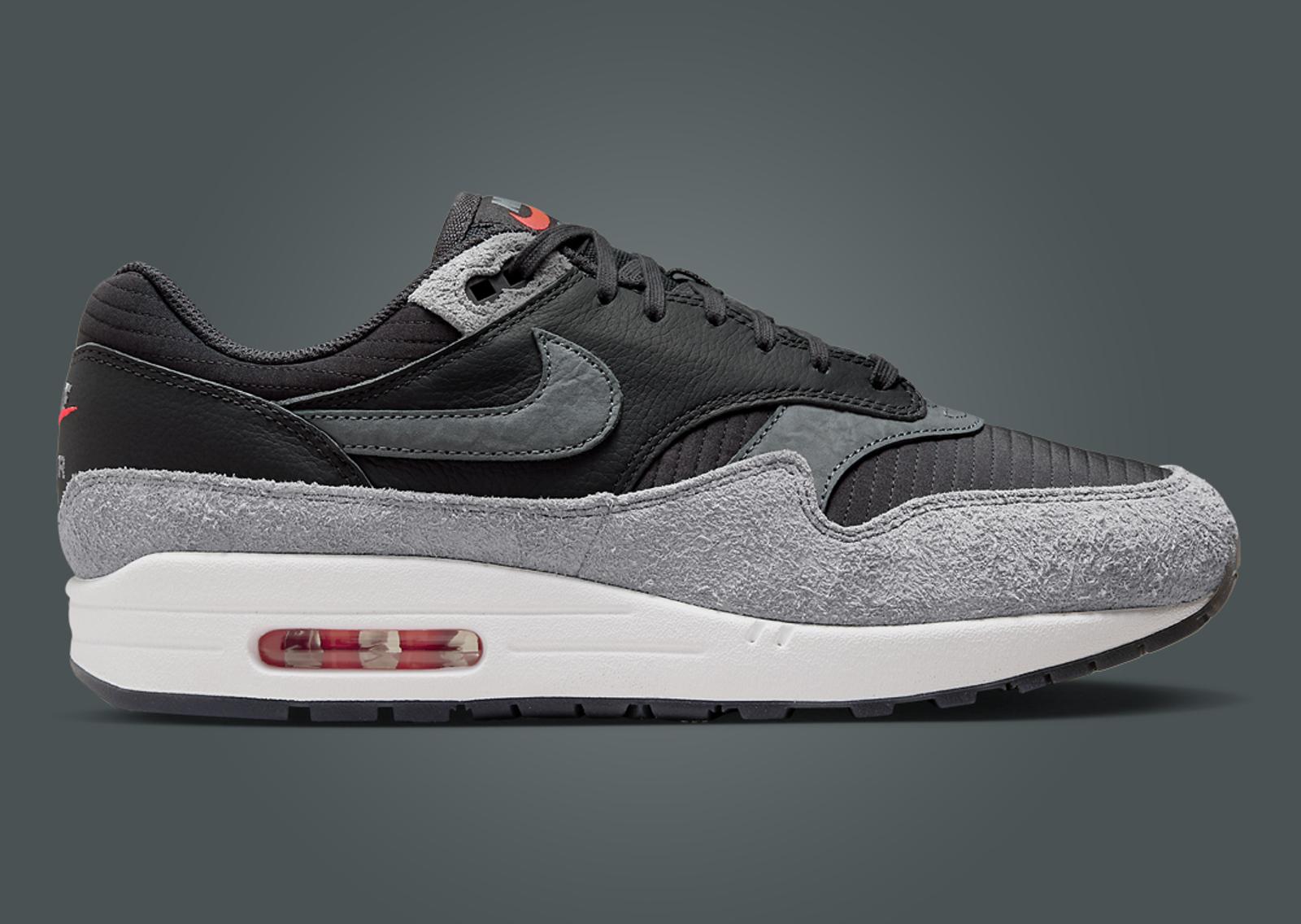 Nike Air Max 1 Premium Dark Smoke Grey Lateral Right